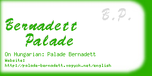 bernadett palade business card